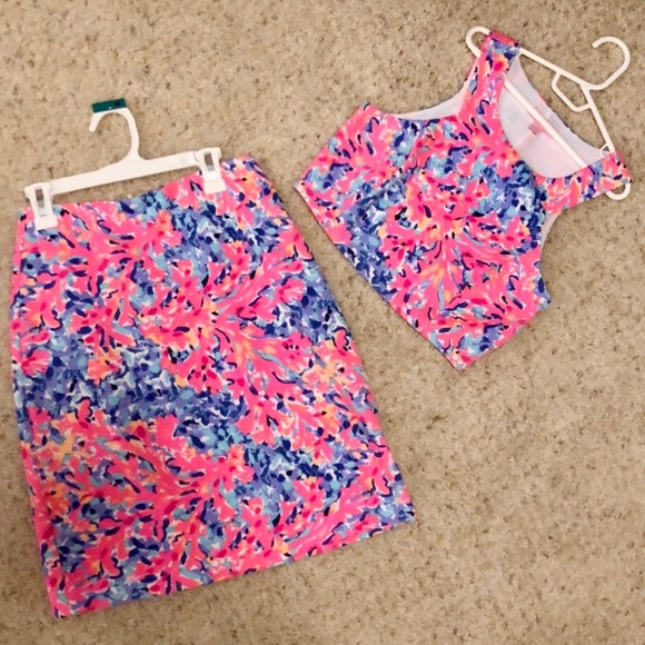 Lilly Pulitzer Mallika Crop Top & Skirt Set - Picture 2 of 6